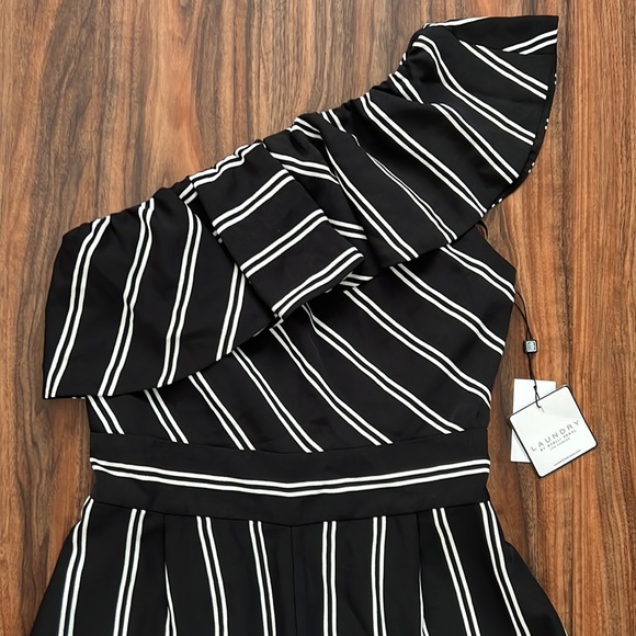 Laundry Striped One Shoulder Jumpsuit - Picture 5 of 12
